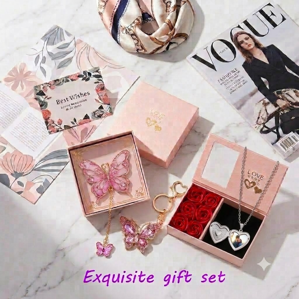 Heart Locket Necklace Photo - Custom Photo Keepsake Box Luxury Jewelry