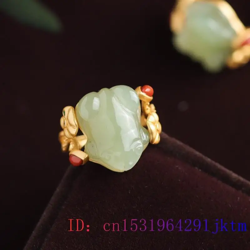 Green Jade Frog Rings Charms N - Rings ulasan dan harga