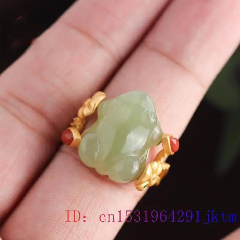 Green Jade Frog Rings Charms N - Rings ulasan dan harga
