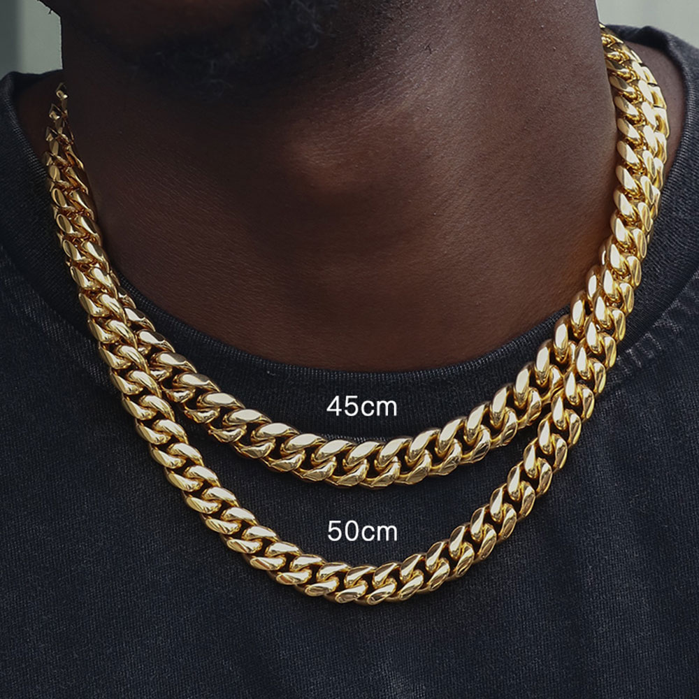 12mm Miami Mens Cuban Link Cha - Cuban Link Chain 12Mm ulasan dan harga