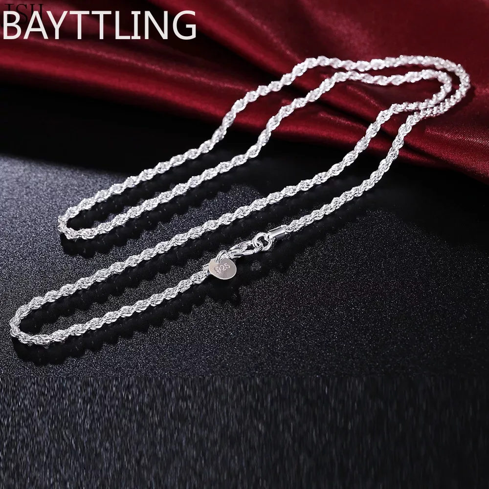 40-60cm wholesale 925 Sterling - 925 Sterling Silver Chain Necklace Men ulasan dan harga