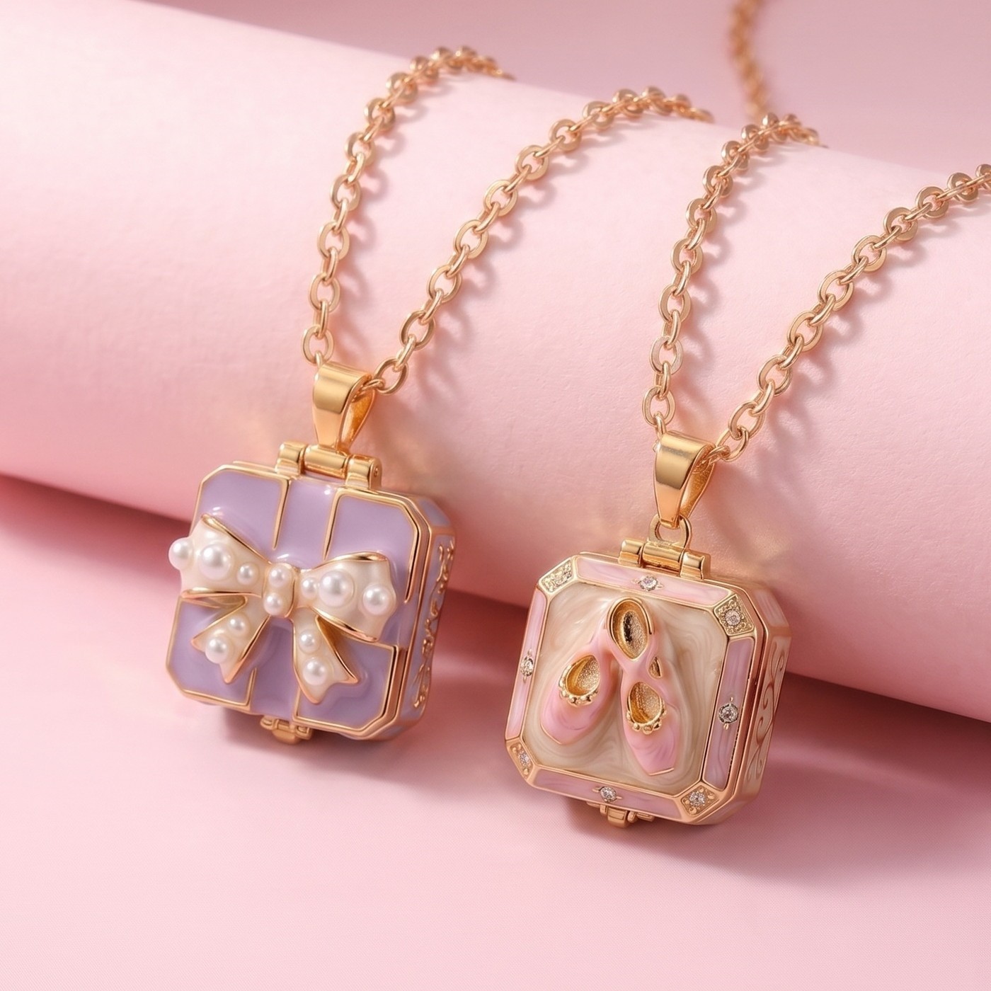 Opening Closing Box Necklace F - Heart Locket Necklace Photo ulasan dan harga