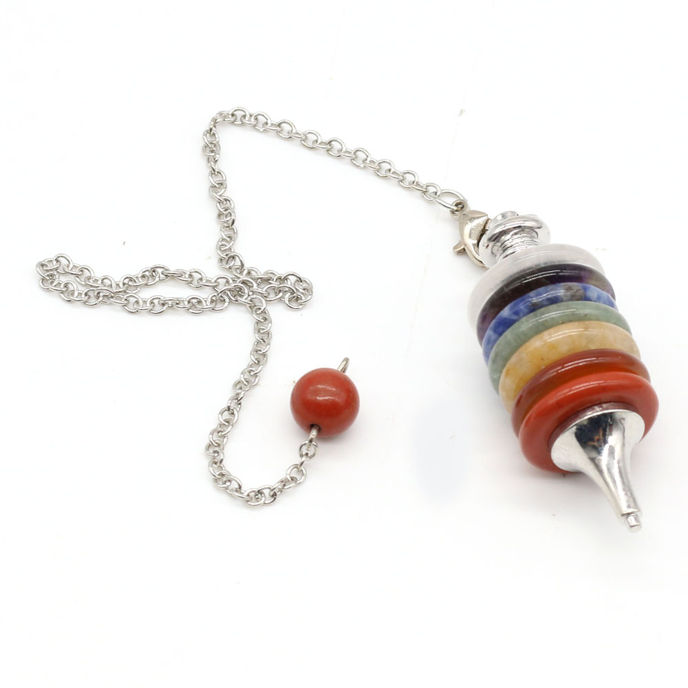 Natural Stone Chakra Pendulum  - Crystal Pendant Necklace Natural Stone ulasan dan harga