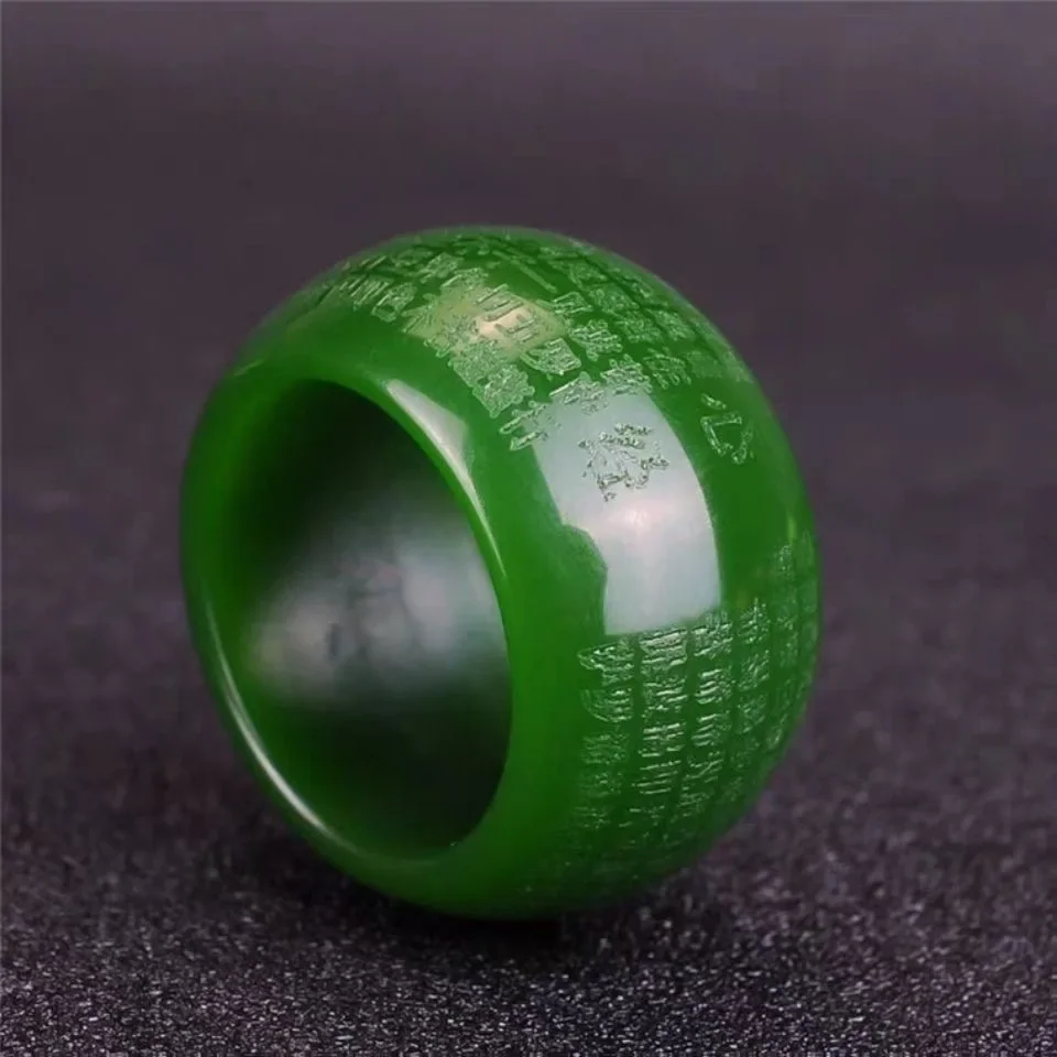 Natural Green Jade 22mm Ring H - Rings ulasan dan harga