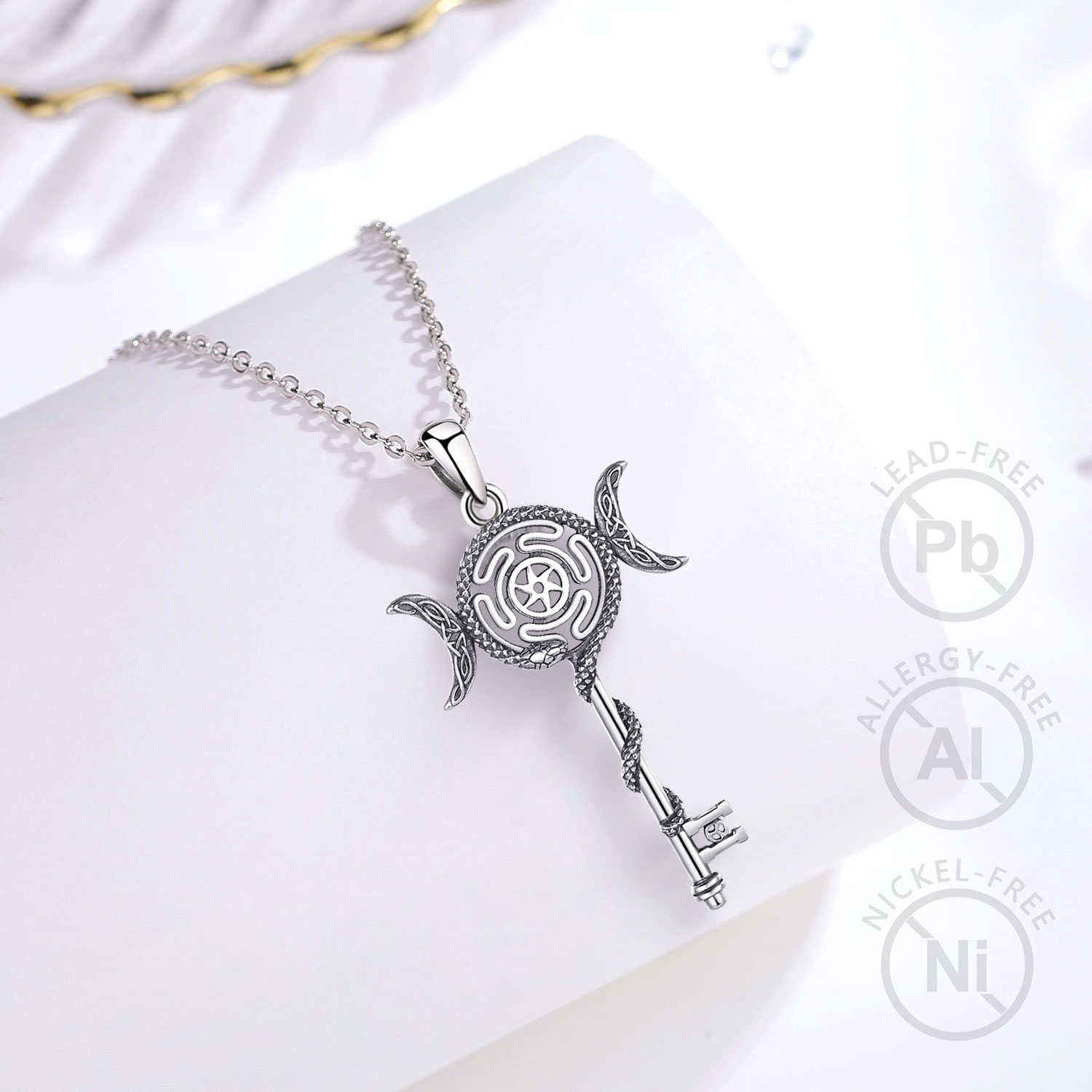 Eudora 925 Sterling Silver Hec - 925 Sterling Silver Chain Necklace Men ulasan dan harga