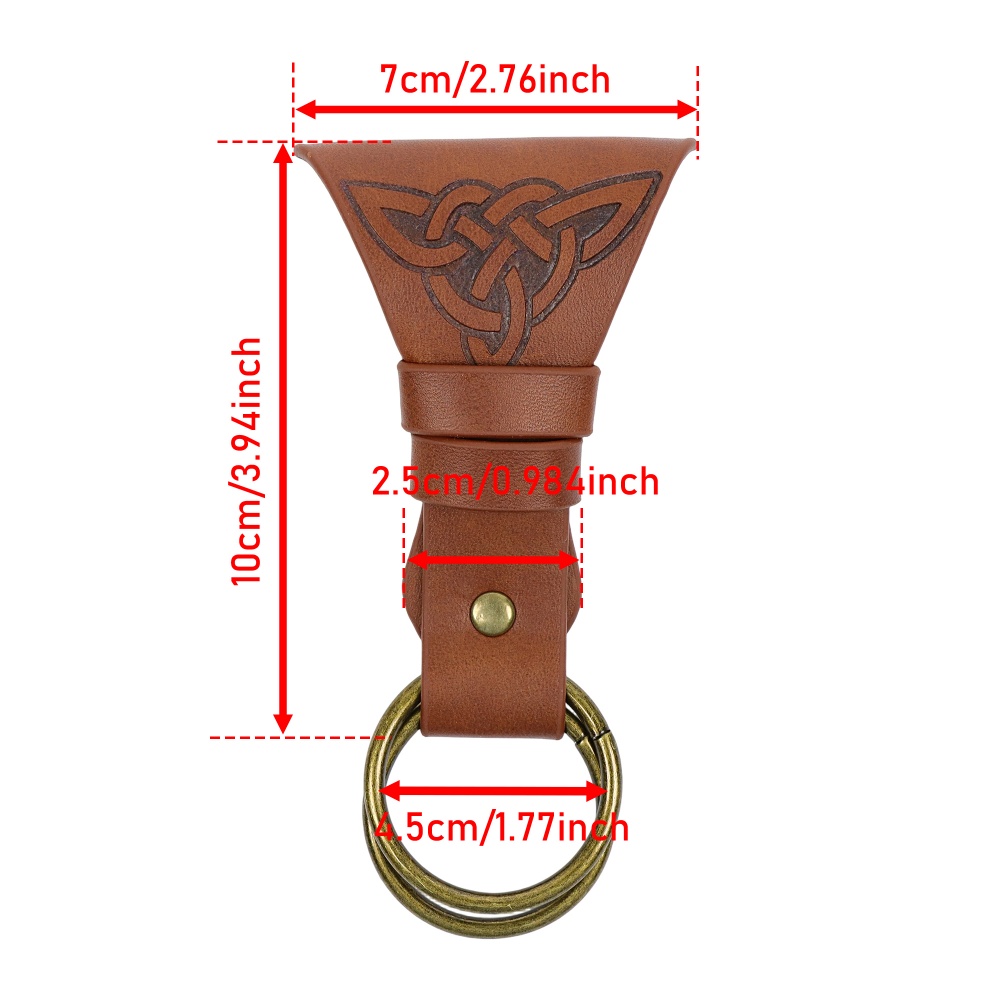 Medieval PU Leather Skirt Hike - Rings ulasan dan harga
