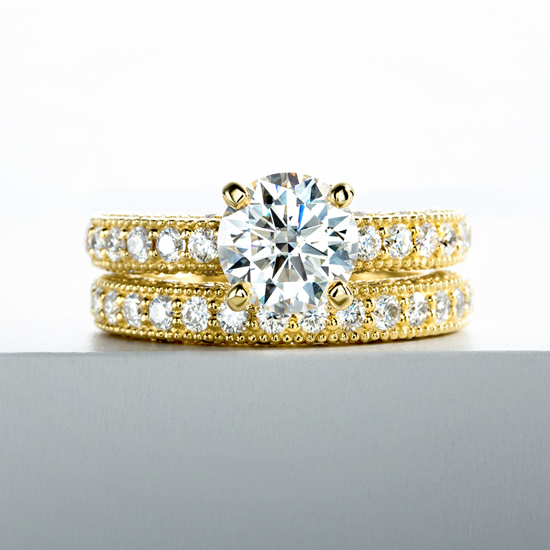 Ring Set For Women 925 Sterlin - Moissanite Engagement Ring 1 Carat ulasan dan harga