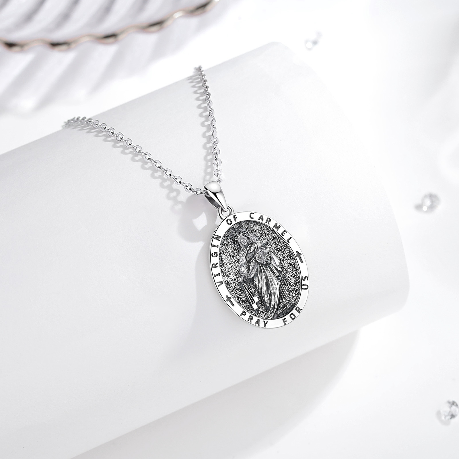 Eudora 925 Sterling Silver Vir - 925 Sterling Silver Chain Necklace Men ulasan dan harga