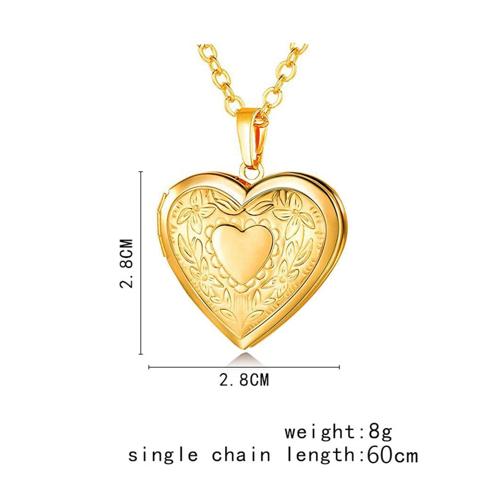 Fashion Photo Picture Locket N - Heart Locket Necklace Photo ulasan dan harga