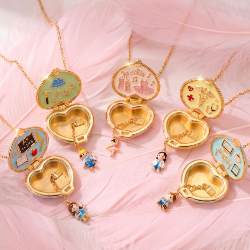 Vintage Heart Shape Photo Lock - Heart Locket Necklace Photo ulasan dan harga